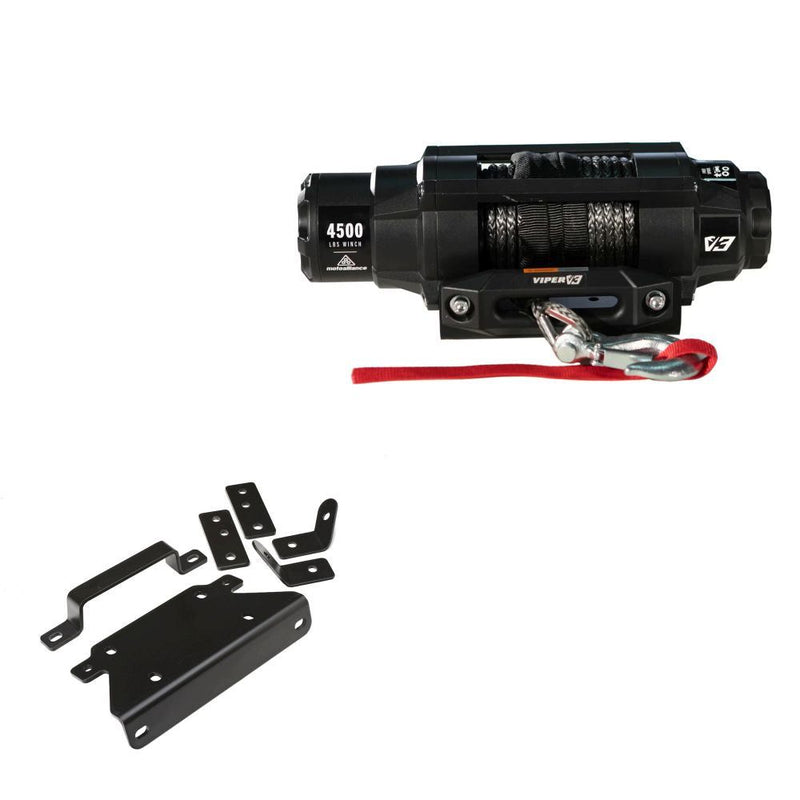 Load image into Gallery viewer, Viper 4500lbs V3 Winch Black Rope With Mount For Can-Am Renegade 500 2008-2012