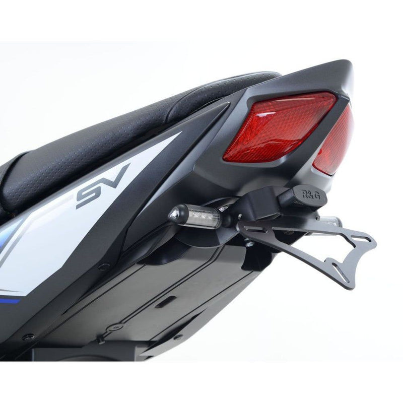 Load image into Gallery viewer, R&G Racing Black Tail Tidy License Plate Holder For 2016-2018 Suzuki SV650 Unfaired