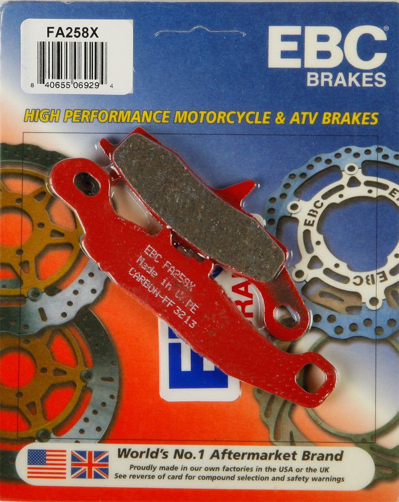 Load image into Gallery viewer, EBC 1 Pair Performance X-Series Carbon Brake Pads MPN FA258X