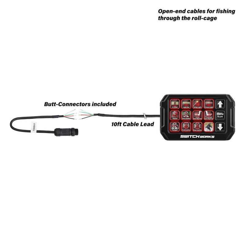 Load image into Gallery viewer, Switch Works Alpha12 Digital Smart Switcher with 12-Outputs and Rollcage Mount