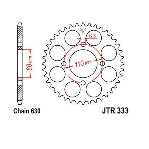 Load image into Gallery viewer, Steel Rear Sprocket 41T for Street HONDA CB750L 1979