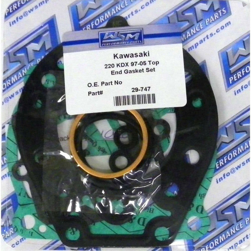 Load image into Gallery viewer, WSM Top End Gasket Kit For Kawasaki 220 KDX 97-05 29-747