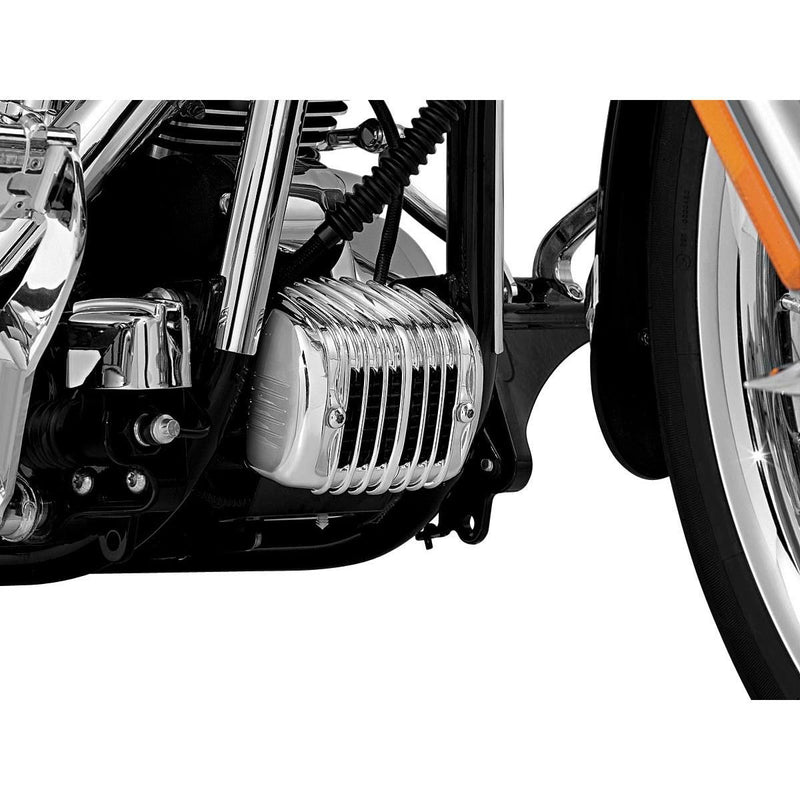Load image into Gallery viewer, Harley-Davidson FXSTDI Softail Deuce 2001-2006Regulator Cover Chrome by Kuryakyn