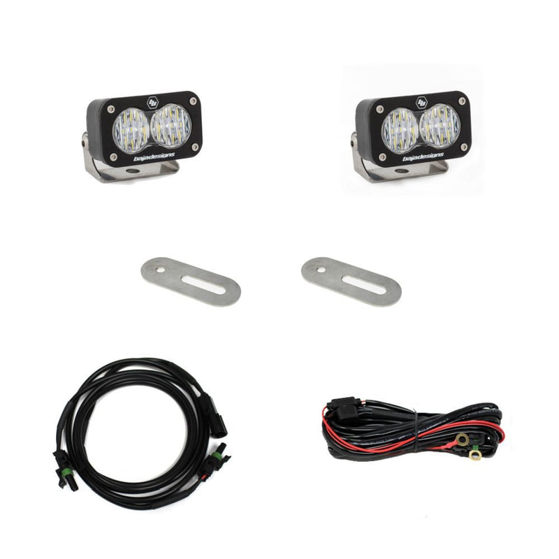 Load image into Gallery viewer, Baja Designs Dual S2 Sport Series Wide Cornering Pattern Clear Lens Toggle Wiring 447741