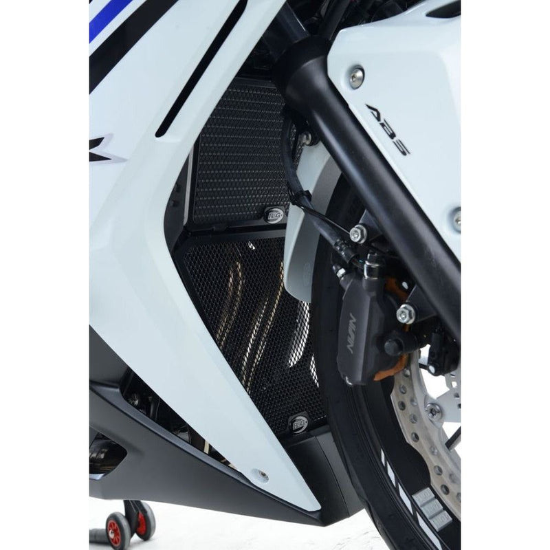 Load image into Gallery viewer, R&G Racing Black Downpipe Grill For 2016-2018 Honda CBR500R DG0020BK