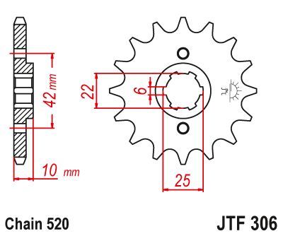 Load image into Gallery viewer, JT Sprockets Front Steel Sprocket 15 Tooth 15T 520 Chain JTF306.15