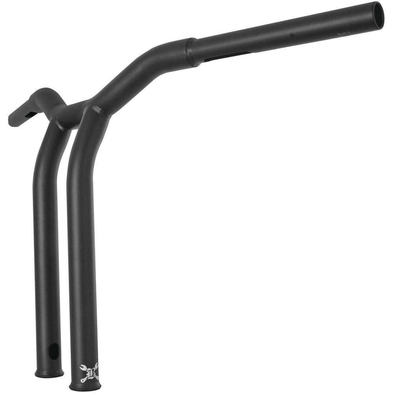 Load image into Gallery viewer, Burly Brand Dominator Bar 14" Raked Matte Black - B12-6053SB