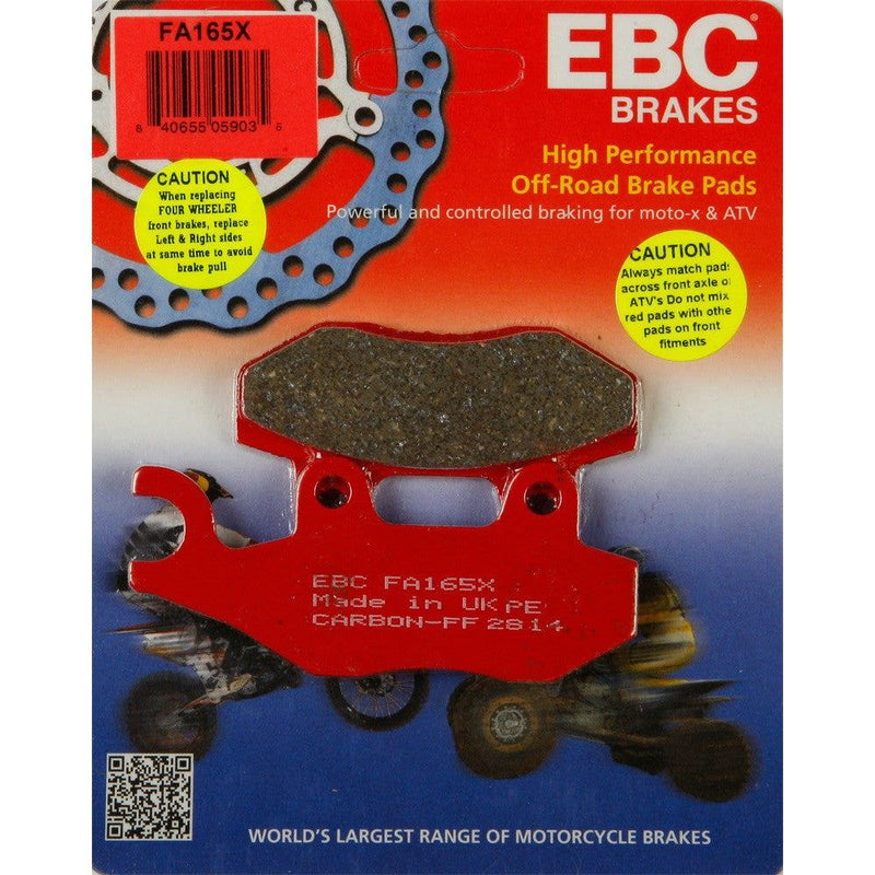 Load image into Gallery viewer, EBC 1 Pair Performance X-Series Carbon Brake Pads MPN FA165X