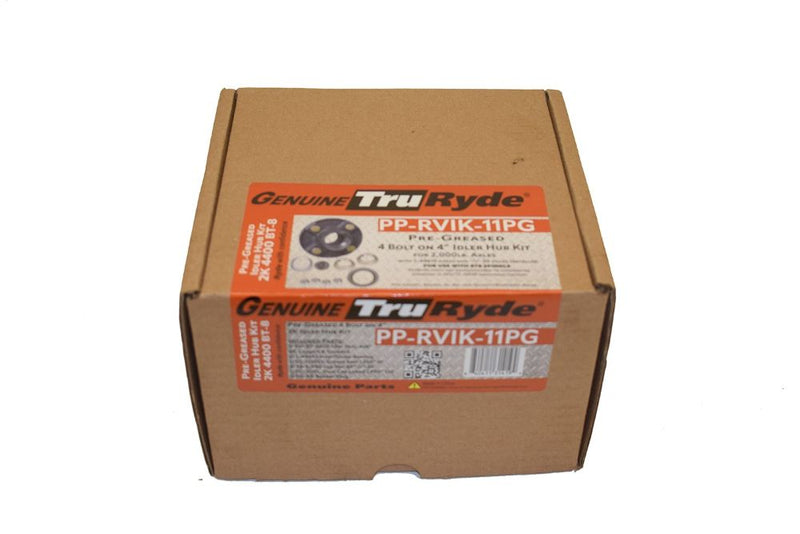 Load image into Gallery viewer, Pre-Grease-Packed Trailer Hub Assembly - 4 On 4" Bolt Circle, 1,250lb Capacity For 1" Straight Spindles