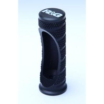 Load image into Gallery viewer, R&G Racing Black Adjustable Rearsets Replacement Foot Peg PEG0001BK