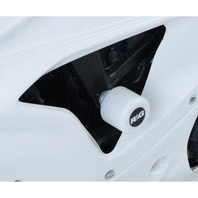 Load image into Gallery viewer, R&G Racing White Aero Style Crash Protectors - Race Style For 2010-2011 BMW S1000RR