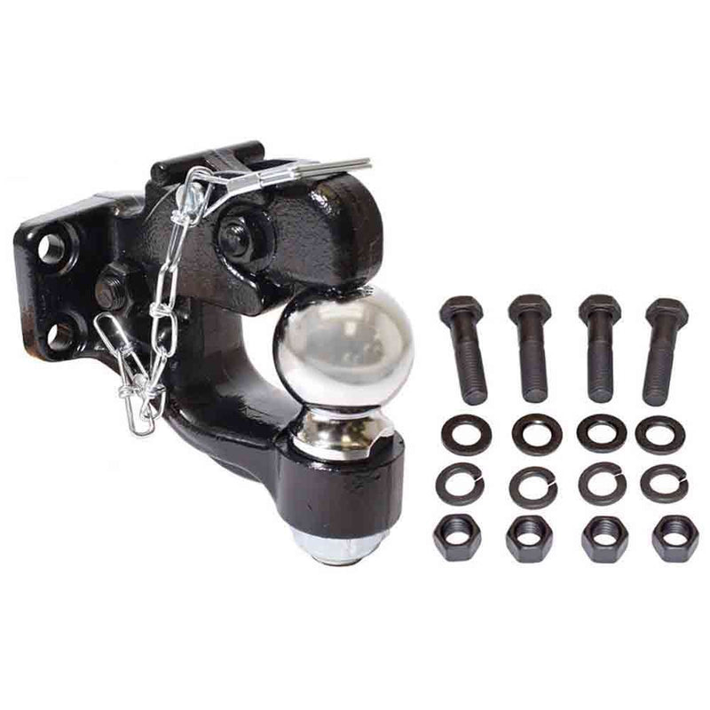 Load image into Gallery viewer, Combination Pintle Hitch With Mounting Kit And 2-5/16 Inch Ball, Mounting Plate and Hardware - 15,000 lbs. Towing Capacity