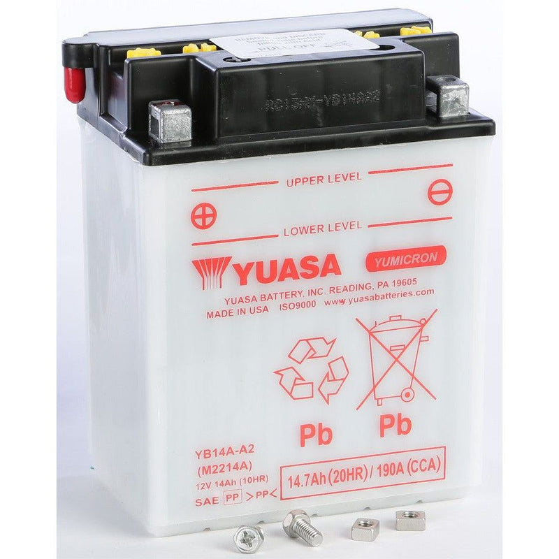 Load image into Gallery viewer, Yuasa Conventional YB14AA2 12 Volt Battery YUAM2214AIND