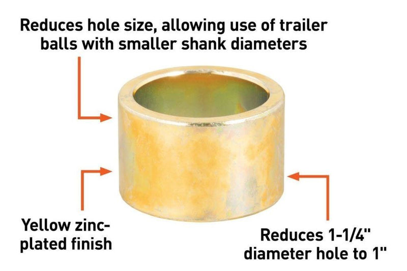 Load image into Gallery viewer, Trailer Ball Reducer Bushing (From 1-1/4" to 1" Stem)
