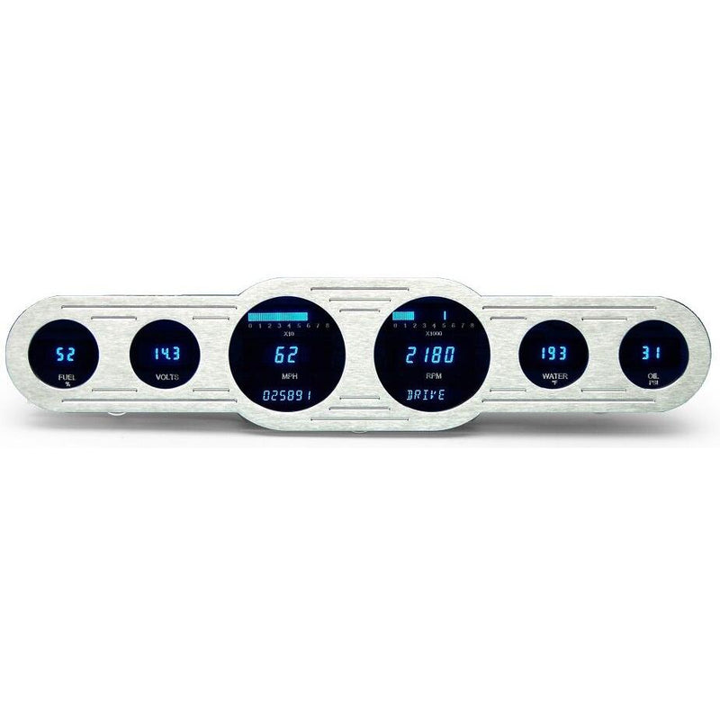 Load image into Gallery viewer, Dakota Digital Dash Universal 4x18" Street Rod Panel 6 Gauge Cluster VFD3-CNTR-6