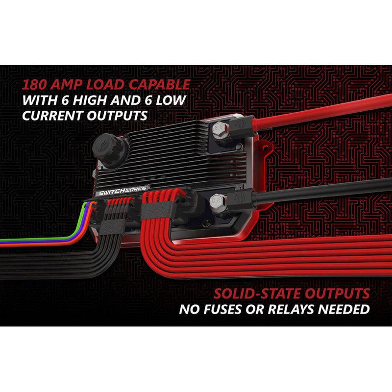 Load image into Gallery viewer, Switch Works Alpha12 Digital Smart Switcher with 12-Outputs With Mount For Polaris Ranger 2018-2024