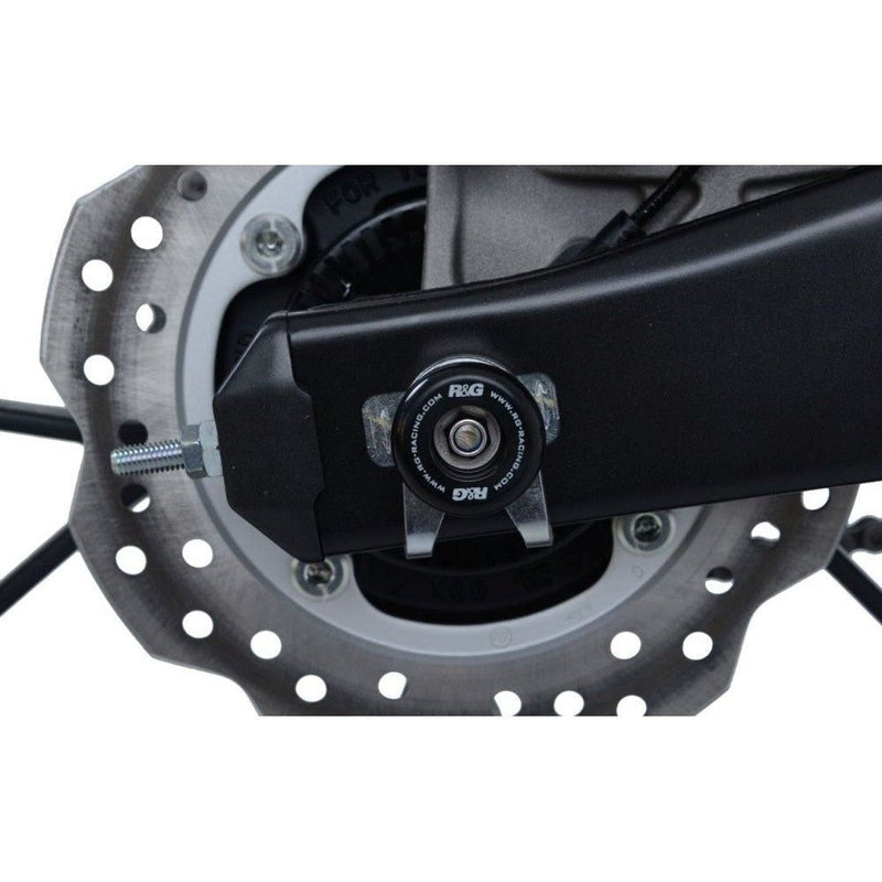 Load image into Gallery viewer, R&G Racing Black Spindle Sliders For 2018-2024 Honda CB125R SS0049BK