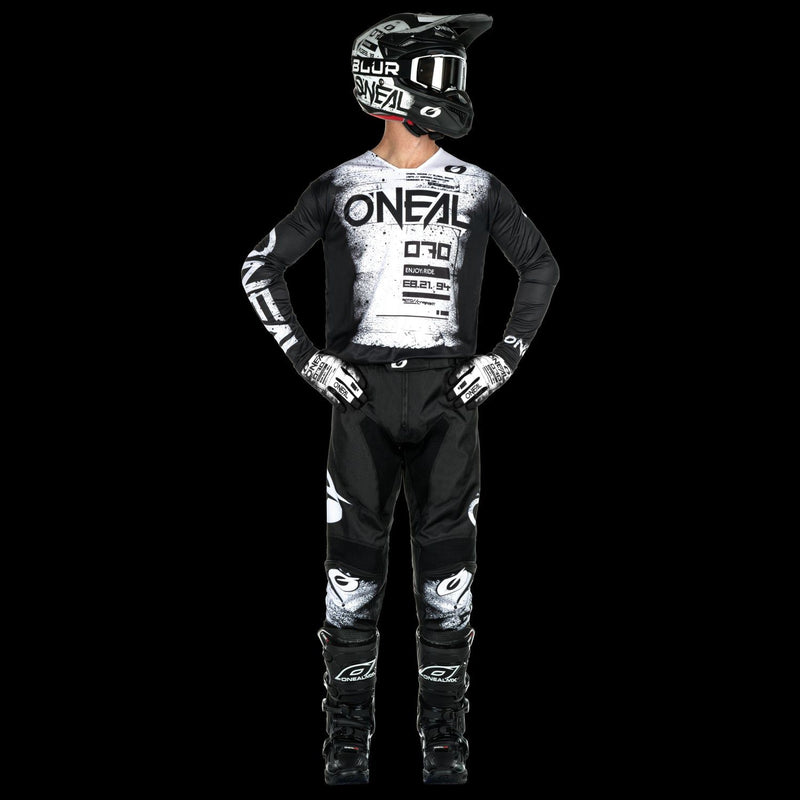 Load image into Gallery viewer, Motocross Jersey 242 O'Neal Mayhem Scarz Black / White Motocross Jersey