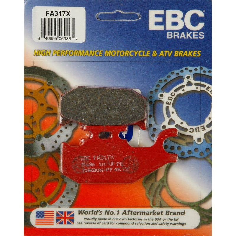 Load image into Gallery viewer, EBC 1 Pair Performance X-Series Carbon Brake Pads MPN FA317X