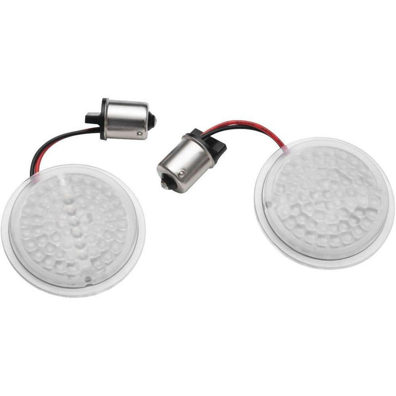 Load image into Gallery viewer, Kuryakyn LuminEZ LED Rear Turn Signal Inserts for Harley-Davidson Black 2939