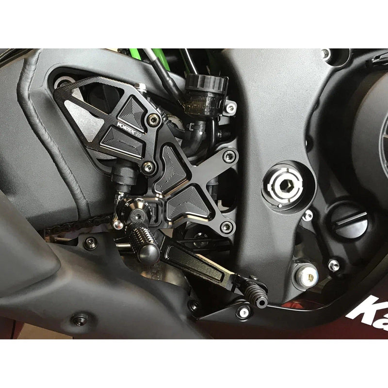 Load image into Gallery viewer, Vortex Racing Adjustable Rear Set Black - RS403K