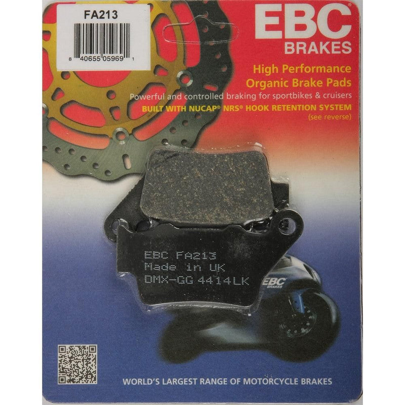 Load image into Gallery viewer, EBC 1 Pair FA Series Organic Replacement Brake Pads MPN FA213