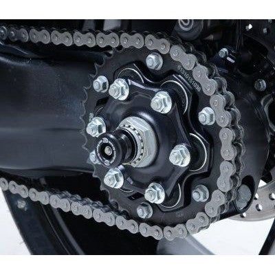 Load image into Gallery viewer, R&G Racing Black Spindle Sliders For 2016-2024 KTM 1290 Super Duke GT