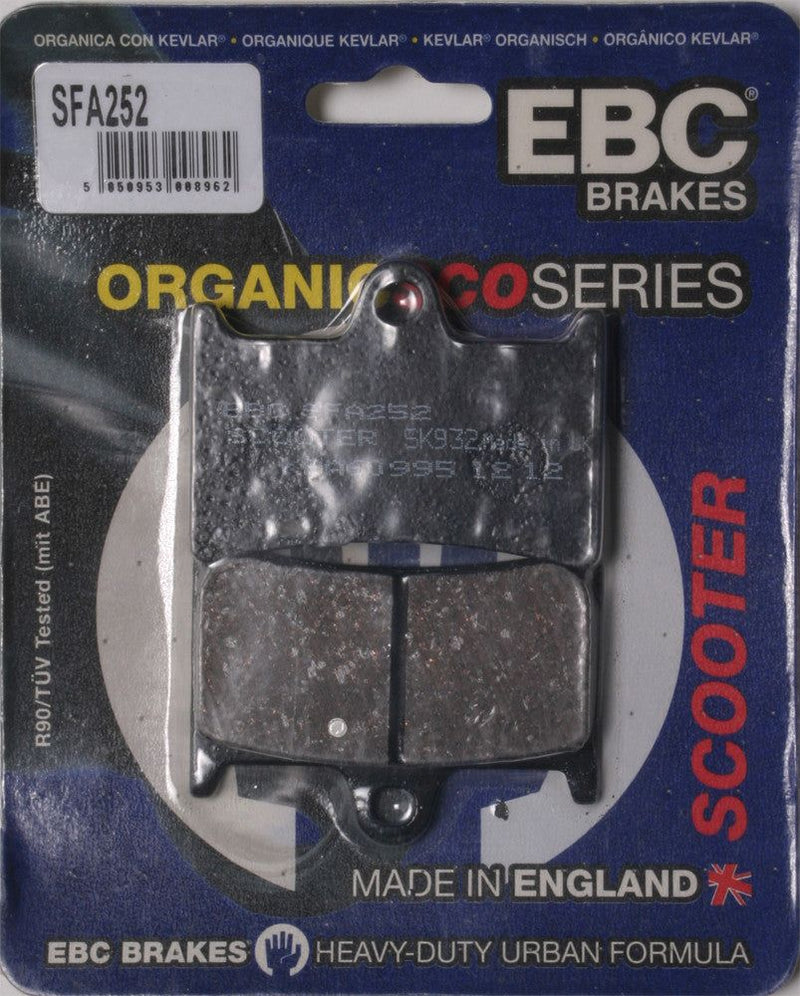 Load image into Gallery viewer, EBC 1 Pair Premium SFA Organic OE Replacement Brake Pads MPN SFA252