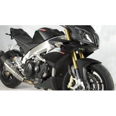 Load image into Gallery viewer, R&G Racing Black Aero Style Crash Protection Bobbins For 2015-2020 Aprilia Tuono V4 1100 Factory ABS