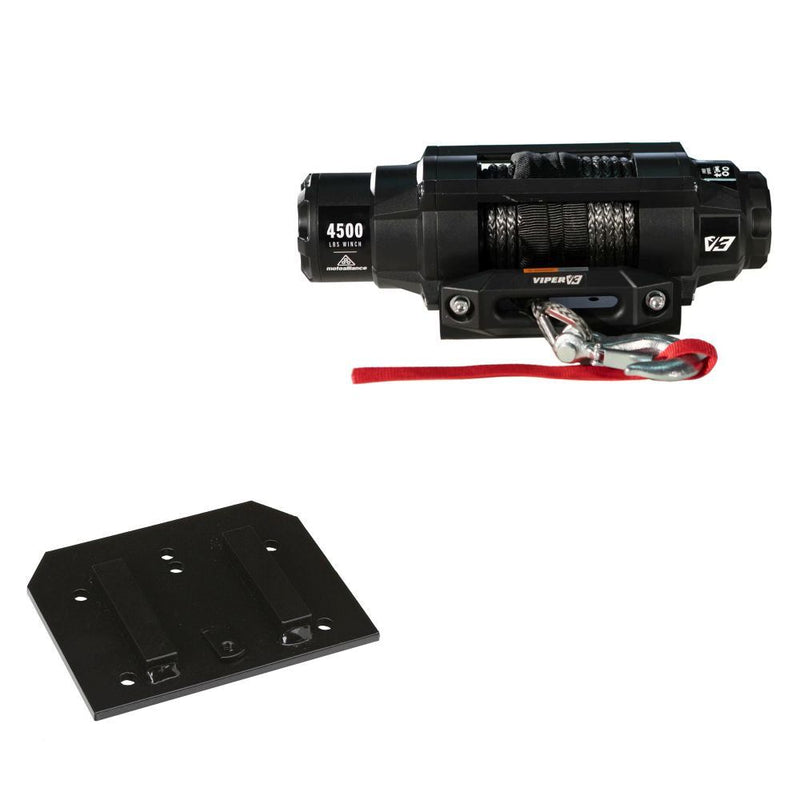 Load image into Gallery viewer, Viper 4500lbs V3 Winch Black Rope With Mount For Arctic Cat 400 2005-2008