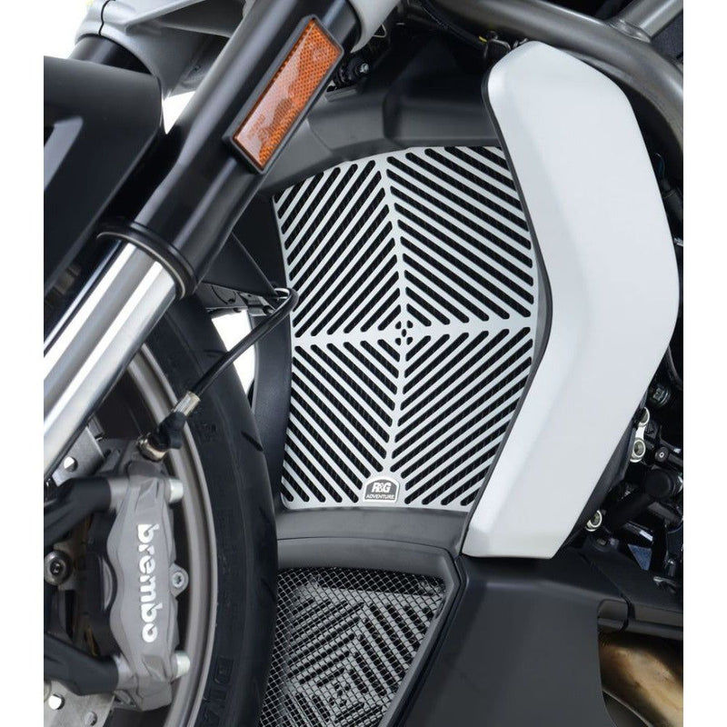 Load image into Gallery viewer, R&G Racing Silver Brushed Aluminium Radiator Guard For 2016-2020 Ducati XDiavel