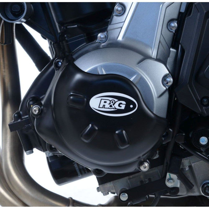 Load image into Gallery viewer, R&G Racing Black Slash Cut Engine Case Cover LHS For 2017-2024 Kawasaki Ninja 650 EX650