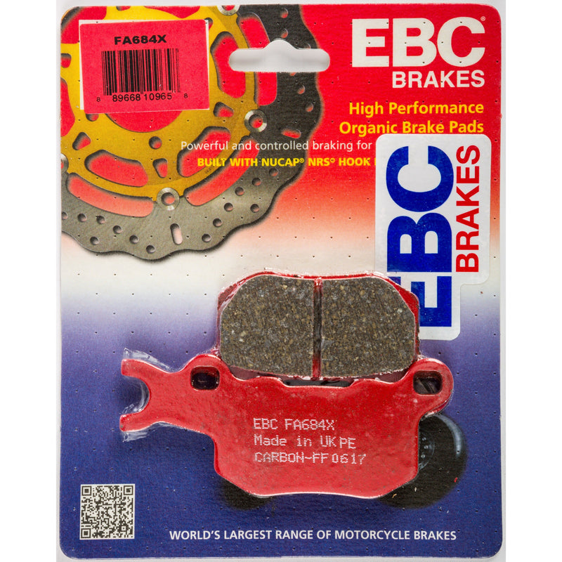 Load image into Gallery viewer, EBC 1 Pair Performance X-Series Carbon Brake Pads MPN FA684X