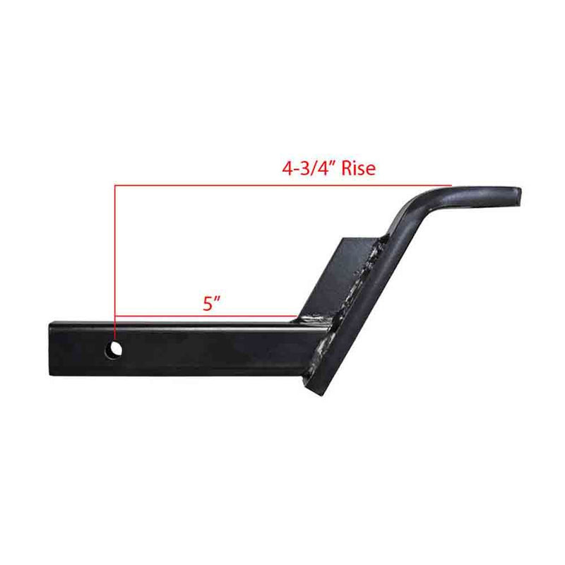 Load image into Gallery viewer, Rigid Hitch (UB-612-B) Ball Mount for 2" Receivers - 6" Drop - 4 3/4" Rise - 12" Length - Made in USA