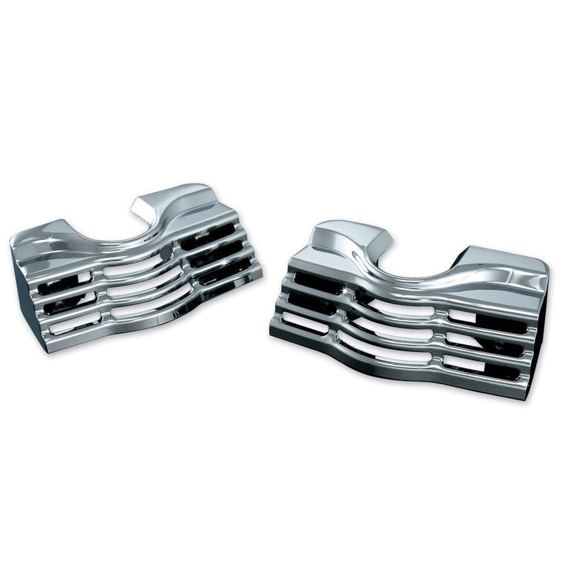 Load image into Gallery viewer, KURYAKYN CHROME HEAD BOLT COVERS FOR 1999-2016 HARLEY DAVIDSON ROAD GLIDES 7260