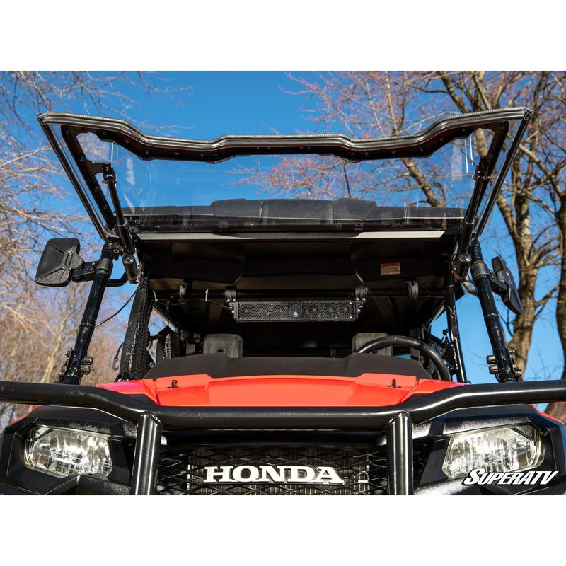 Load image into Gallery viewer, SuperATV Honda Pioneer 700 MaxDrive Power Flip Windshield PFWS-H-PIO700-70