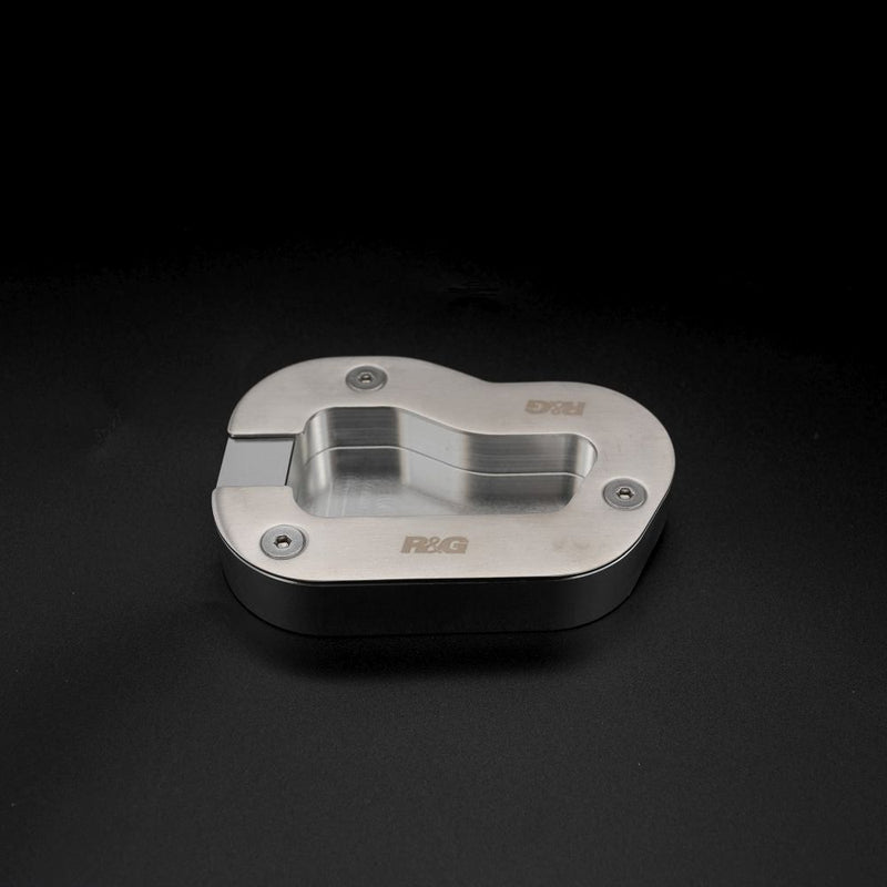 Load image into Gallery viewer, R&G Racing Silver Kickstand Shoe For 2012-2015 Triumph Tiger Explorer ABS1200