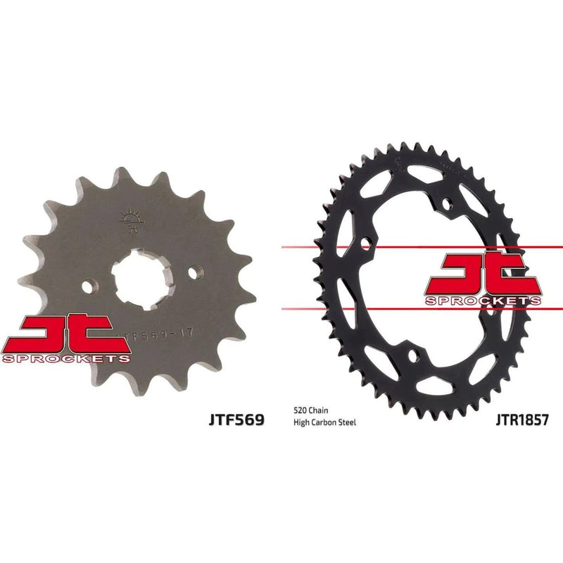 Load image into Gallery viewer, Front & Rear Sprocket Kit for YAMAHA YFZ350 T,U Banshee 87-88 JT Sprockets