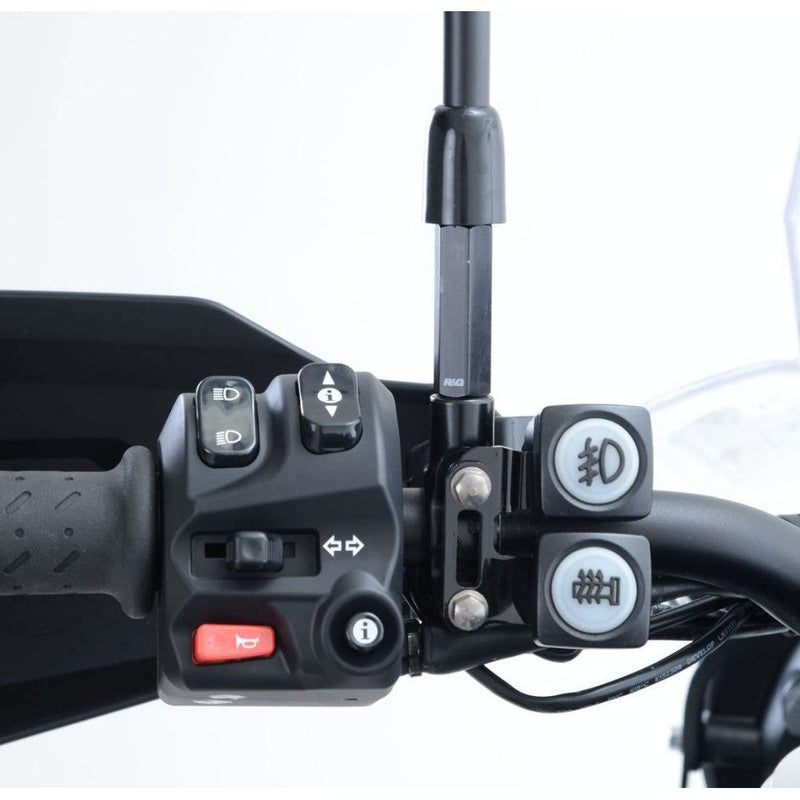 Load image into Gallery viewer, R&G Racing Black Mirror Risers For 2015-2018 Harley-Davidson Street 500 XG500