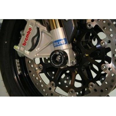 Load image into Gallery viewer, R&G Racing Black Fork Protectors For 2013-2018 Aprilia Caponord 1200
