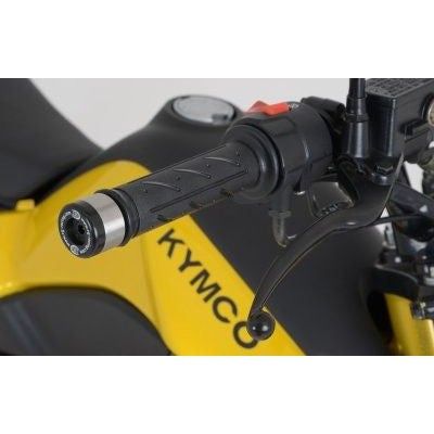 Load image into Gallery viewer, R&G Racing Black Bar End Sliders For 2013-2016 KYMCO K - Pipe 125