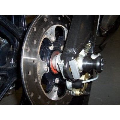 Load image into Gallery viewer, R&G Racing Black Spindle Sliders For 2004-2005 Benelli Tornado Tre 900RS