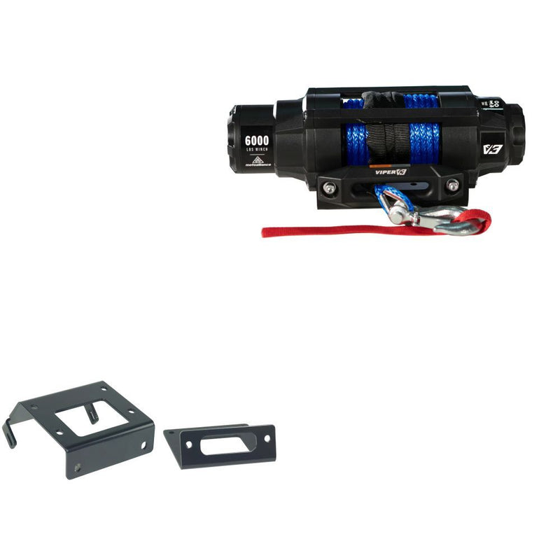 Load image into Gallery viewer, Viper 6000lbs V3 Winch Blue Rope With Mount For Honda Foreman 500 2014-2021