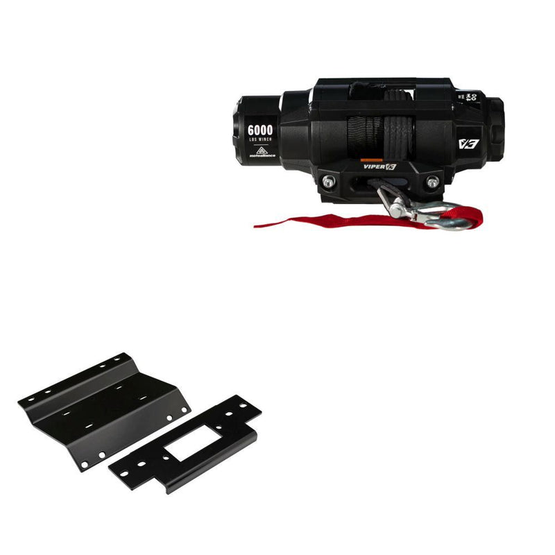Load image into Gallery viewer, Viper 6000lbs V3 Winch Black Rope With Mount For Honda Foreman 400 1997-2002
