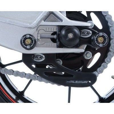 Load image into Gallery viewer, R&G Racing Black Toe Chain Guards - Road Racing Toe Guard For 2014-2015 BMW S1000R