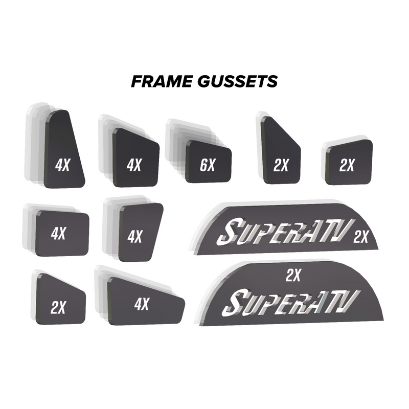 Load image into Gallery viewer, SuperATV Can-Am Defender Weld-In Gusset Kit WFG-CA-DEF