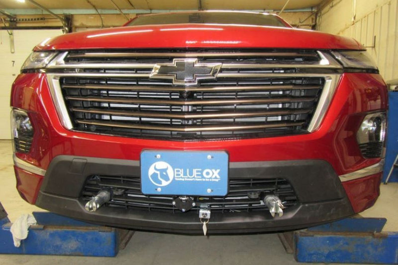 Load image into Gallery viewer, Blue Ox Alpha (8,500 lb) Tow Bar & Baseplate Combo fits Select Chevrolet Traverse and Traverse Limited (Includes Adaptive Cruise Control & Top Shutters) (No Lower Shutters)