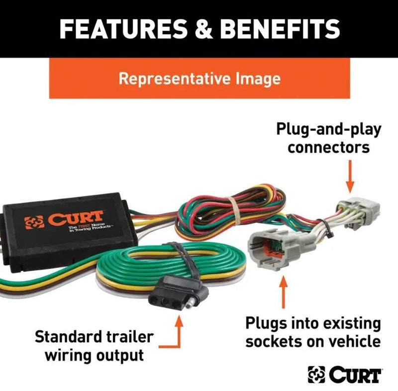 Load image into Gallery viewer, T-Connector Custom Wiring Harness, 4-Way Flat Output, 2013-2017 Chevrolet Traverse
