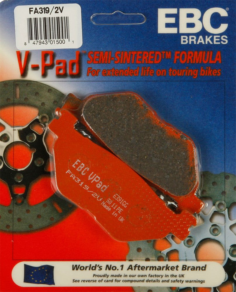 Load image into Gallery viewer, EBC 1 Pair V-Pad Semi-Sintered Touring Brake Pads MPN FA319/2V