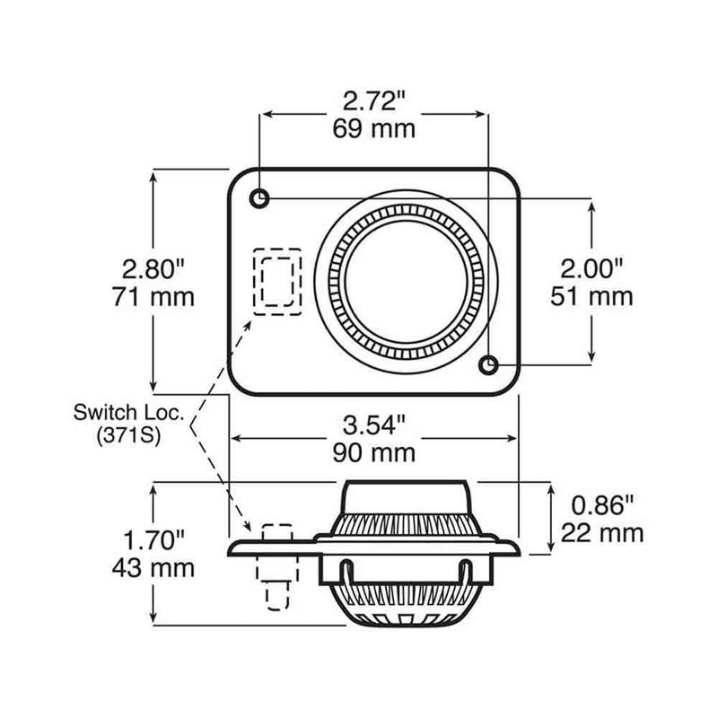 Load image into Gallery viewer, LED Interior Swivel Light With Switch - Recessed Mount